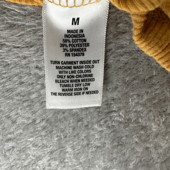 Aeropostale Yellow Ribbed Off the Shoulder Crop Top Size M - Picture 4 of 4